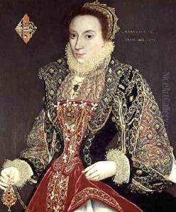 Mary Denton nee Martyn aged 15 in 1573 by George Gower