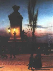 Bridge in Munich by Aleksander Gierymski