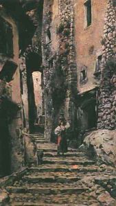 Street in Cervara by Aleksander Gierymski
