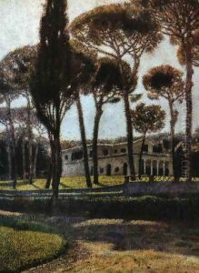 Pineta di Villa Borghese in Rome by Aleksander Gierymski