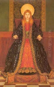 Child Enthroned by Thomas Cooper Gotch