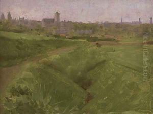 Across the fields by Thomas Cooper Gotch