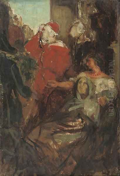 A cardinal giving his blessings - view 1
