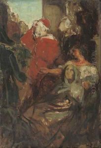 A cardinal giving his blessings by Nicholas Gysis