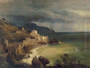 Temporale nel golfo di Amalfi