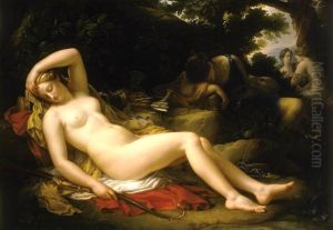Diana and Her Nymphs by Etienne-Barthelemy Garnier