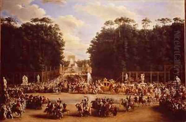 The Entry of Napoleon and Marie Louise into the Tuileries Gardens on the Day of their Wedding - view 1