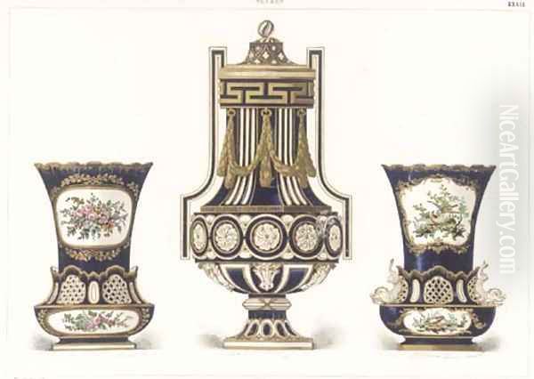 Four Sevres Porcelain Designs - view 1