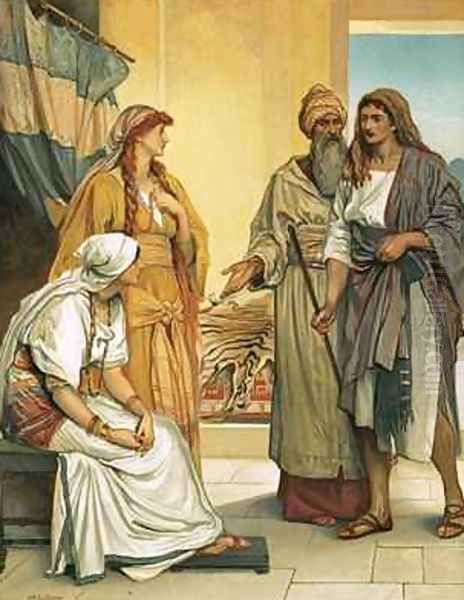 Jacob at the house of Laban - view 1