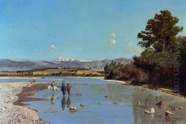 The Banks of the Durance at Puivert II by Paul-Camille Guigou