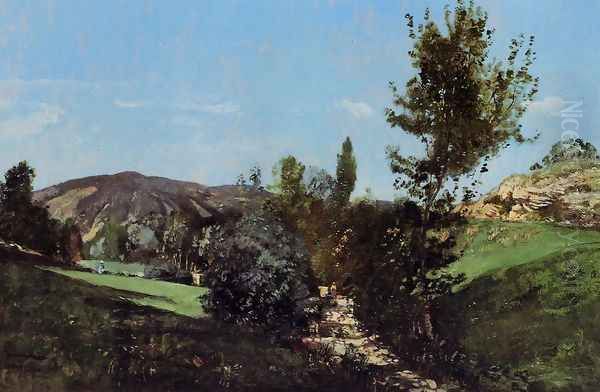 Landscape in the Durance Valley - view 1