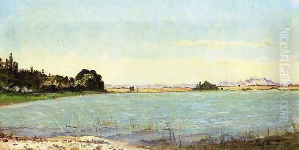 A Lake in Southern France - view 1