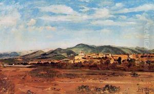 The Village of Vaucluse, on the Banks of the Durance During the Dry Season The Village of Vaucluse, on the Banks of the Durance During the Dry Season