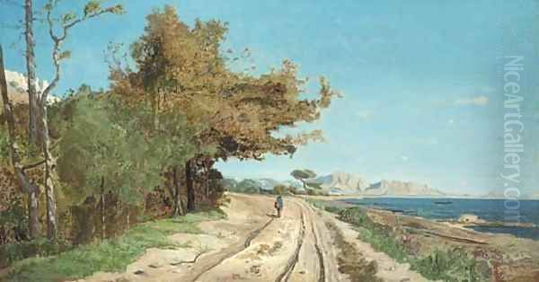 Route au bord de la Mediterranee, pres de Marseille - view 1