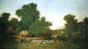 Haying, Long Island by Domingo Giaudrone