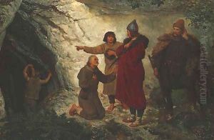 King Lokietek near Ojcow by Wojciech Gerson