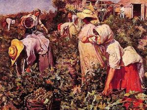 Picking Grapes by Federico Godoy y Castro