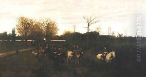 Departure for the Hunt I by Maksymilian Gierymski