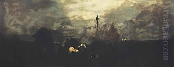 Insurrectionary Patrol around a Bonfire - view 1
