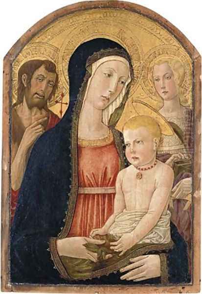 The Madonna and Child with a pomegranate with Saint John the Baptist and Saint Catherine of Alexandria - view 1