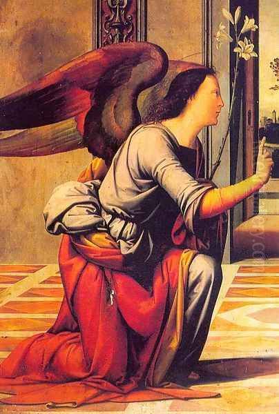 The Annunciation (detail) 1466 - view 1