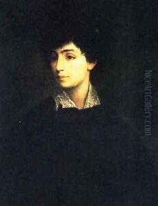 Portrait of a Woman by Maurycy Gottlieb