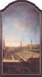 Garden of the Willaeys-Vleys Family at Groeninge, Bruges 1759 by Jan Antoon Garemijn