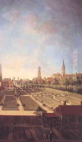 Garden of the Willaeys Vleys Family at Groeninge Bruge 1759 - view 1