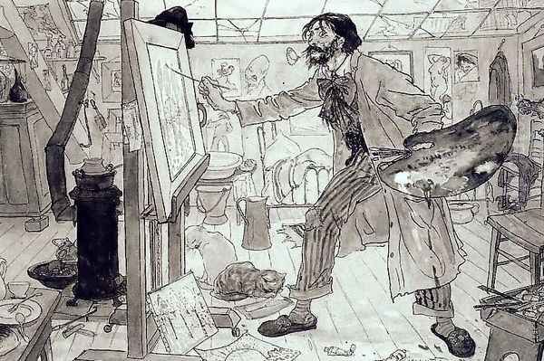 Portrait of Sluyters at Work - view 1