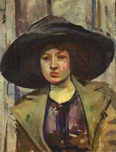 Portrait of Kazimiera Felix by Gustaw Gwozdecki
