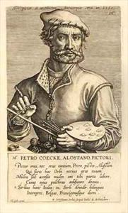 Portrait of Pieter Coecke van Aelst the Elder by Theodor Galle