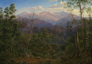 Mount Kosciusko, Seen from the Victorian Border (Mount Hope Ranges) by Eugene von Guerard