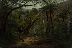 Ferntree Gully in the Dandenong Ranges 2 by Eugene von Guerard