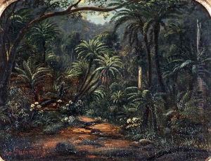 Ferntree Gully in the Dandenong Ranges by Eugene von Guerard