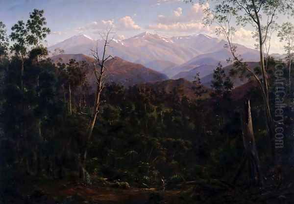 Mount Kosciusko seen from the Victorian Border Mount Hope Ranges - view 1
