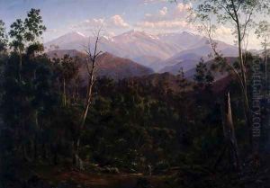 Mount Kosciusko seen from the Victorian Border Mount Hope Ranges by Eugene von Guerard