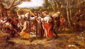 Old Age and Youth by Sir John Gilbert