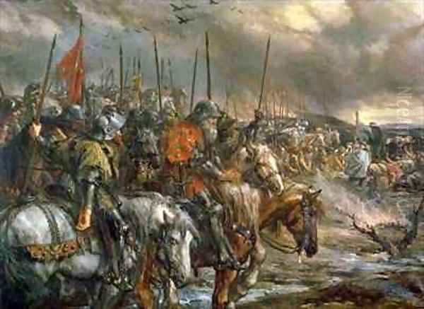 Morning of the Battle of Agincourt - view 1