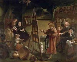 Rembrandt in his Studio by Sir John Gilbert