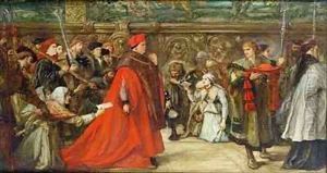 Cardinal Wolsey Going in Procession to Westminster Hall