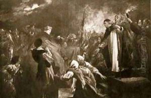The arrival of Cardinal Wolsey at Leicester Abbey