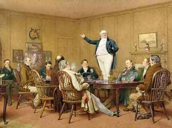 Mr Pickwick addressing his friends - view 1