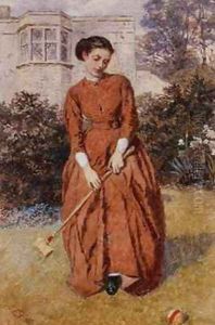 The Croquet Player by Charles Green