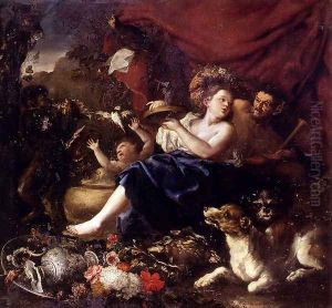 Allegory Of Spring by Domenico Guidobono