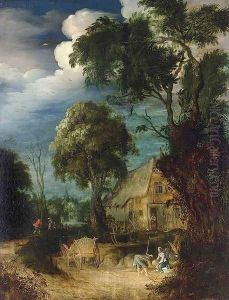 Wooded Landscape 2 by Abraham Govaerts