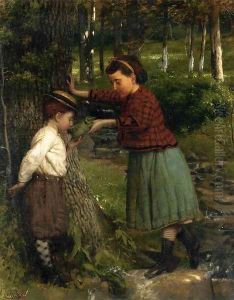 At the Brook by Seymour Joseph Guy