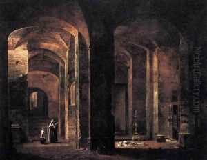 Crypt of San Martino ai Monti, Rome 1806 by Francois-Marius Granet