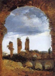 Ruined Columns in the Colosseum by Francois-Marius Granet