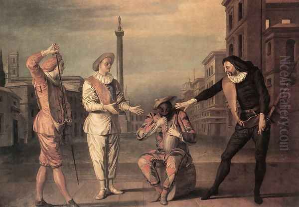 Scene from the "Master Andrew's Tomb" c. 1707 - view 1