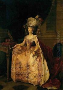 Portrait of Maria Luisa of Parma, Queen of Spain c. 1790 by Zacarias Gonzalez Velazquez